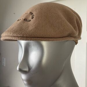 Kangol Flat Cap Hat 100% Virgin Wool Made in England Vintage Size S Royal Troon